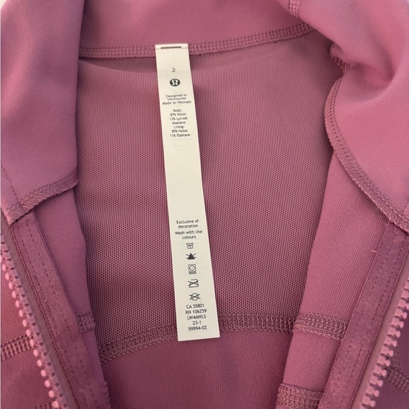 Lululemon Pink Zip-Up Jacket - Picture 3 of 6